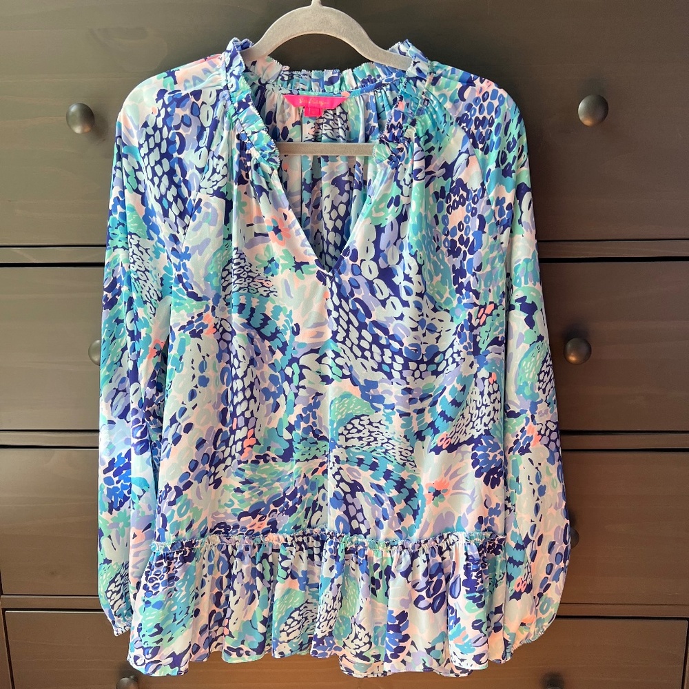 Lilly Pulitzer Long Sleeve Top, Size L